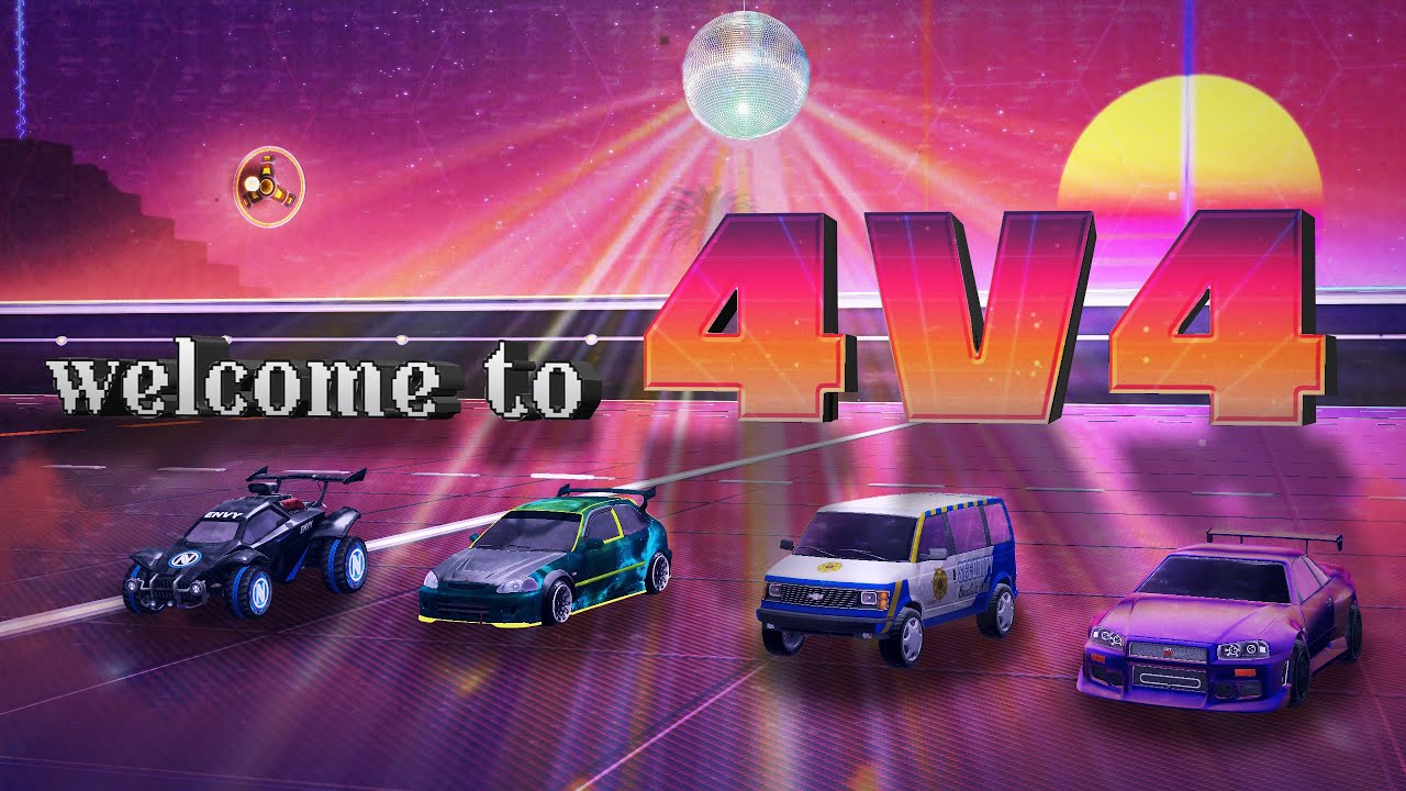 Катастрофический мир 4v4 ROCKET LEAGUE