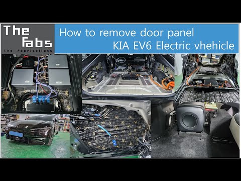 How to remove the door panel on a Kia EV6