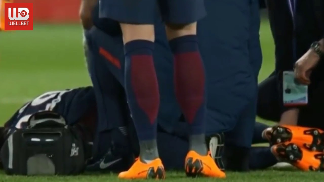 Neymar's Injury Replay Soccer PSG YouTube