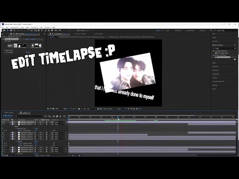 speed edit/editing timelapse! :3 (cha joowan and lee taevin) ae2020