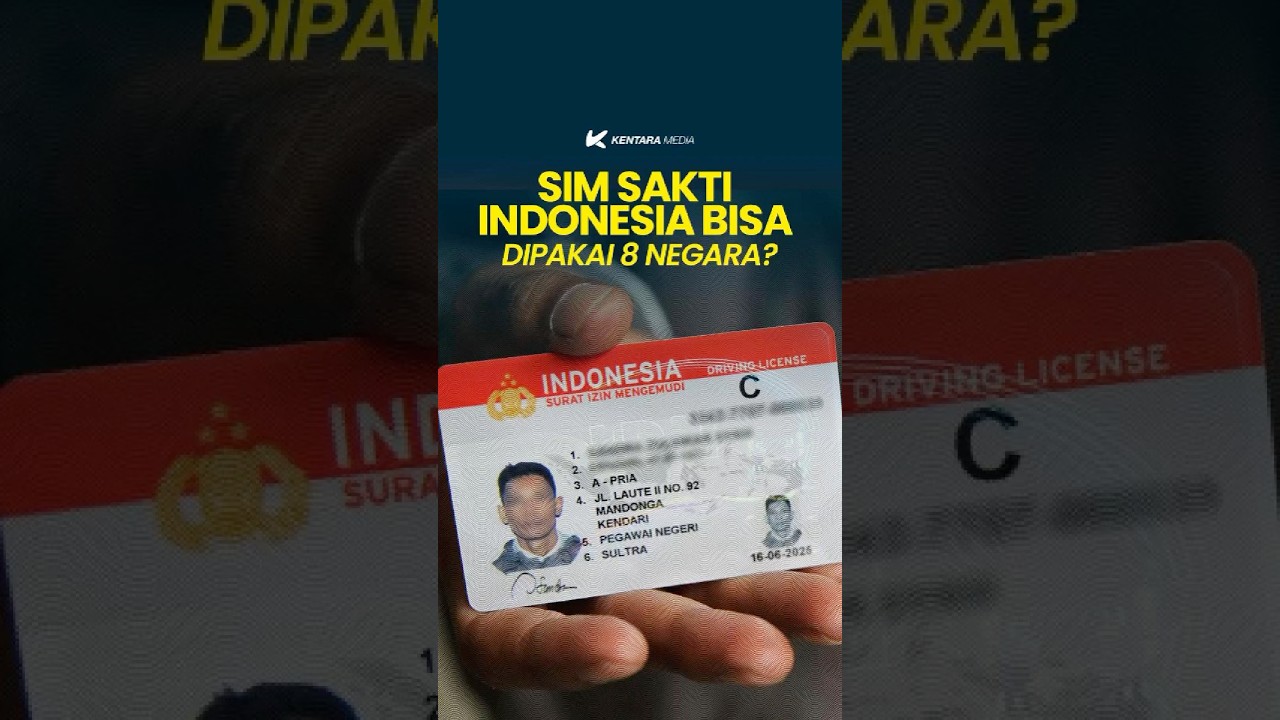Makin keren, SIM Indonesia bisa dipakai di 8 negara!  