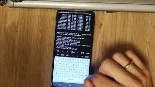 Duino coin mining benchmark on Samsung a40 with fasthash support