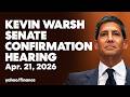 Fed Confirmation Live: Kevin Warsh testifies in front of the Senate Banking Committee