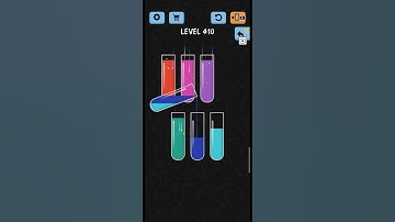 Water Color Sort Level No. 410 walkthrough Solution Gameplay ,best Game for every one