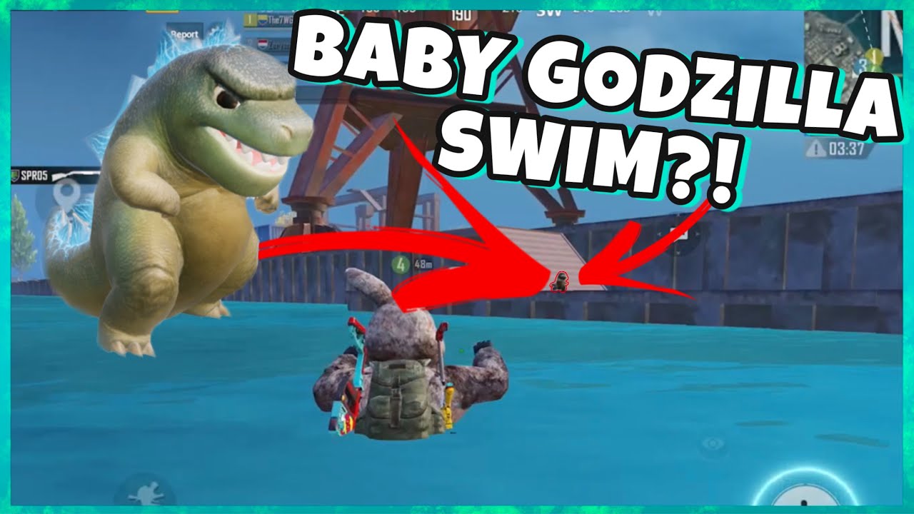 Can Baby Godzilla Swim Pubg Mobile Godzilla Event Youtube