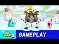 Smash a snowman in my talking tom 2 new update gameplay