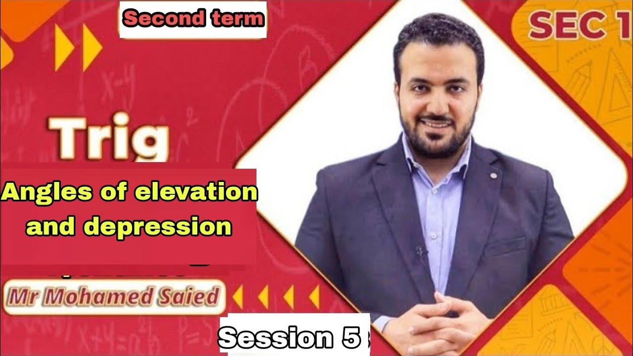 Angles of elevation and depression/ Sec 1 trig