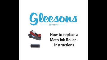 Replacing Meto Ink Roller