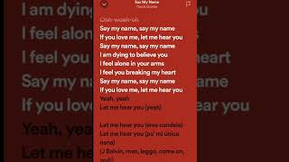 Sy my name lyrics