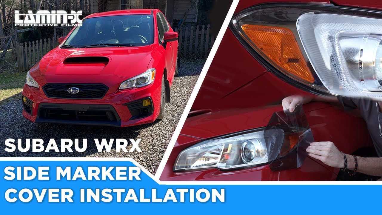 How to tint the side markers on your Subaru WRX using Lamin-x