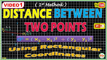 DISTANCE BETWEEN TWO POINTS (RECTANGULAR COORDINATES) VIDEO1 (ReDalope TV)