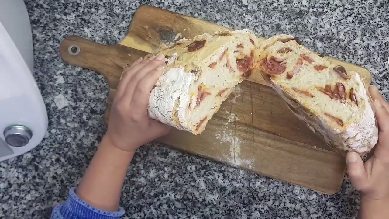 O melhor pão com chouriço - Bimby