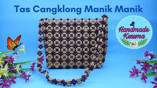 Tas Cangklong Manik Manik Bermotif