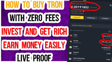 How to Buy Tron (TRX) In Any Country | Buy TRX With Zero Fees 2021 | Make Money Online