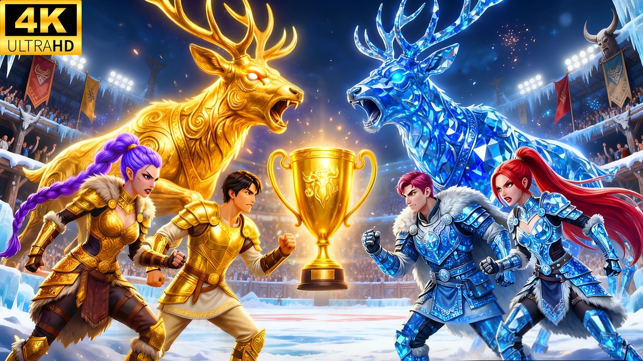 Golden Family vs Diamond Family–RUMI Wins the Legendary Magic Deer Championship | KPOP Demon Hunters