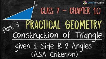 Construction of triangles class 7 || Practical geometry class 7