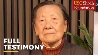 1937 Nanjing Massacre Survivor, Xia Shuqin | Full Testimony | USC Shoah Foundation