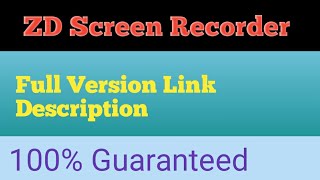 ZD Screen Recorder Full Version with activator key 100% guaranteed link description screenshot 5