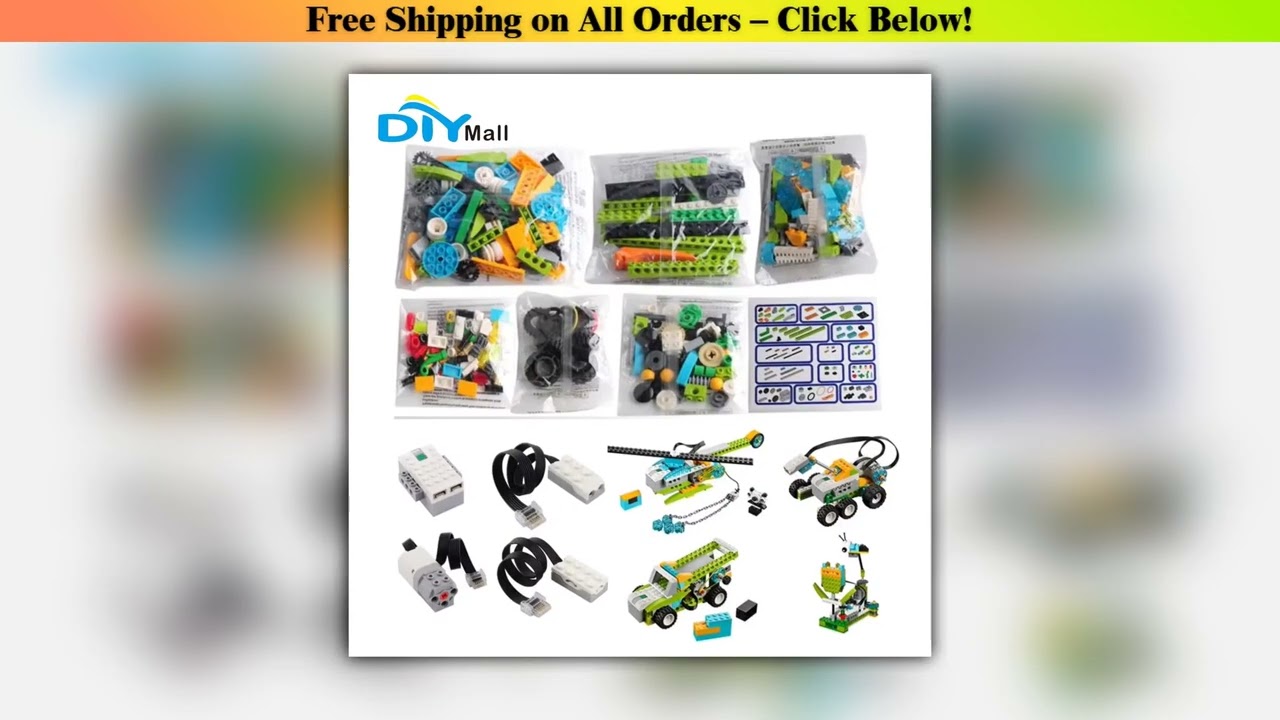DIYmall ed-Compatible We-Do 2.0 Programming Bricks Tech Toys for STEM Education & Intelligence