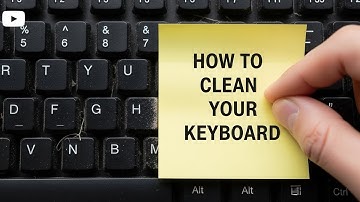 Clean Keyboard Dust With Sticky Notes
