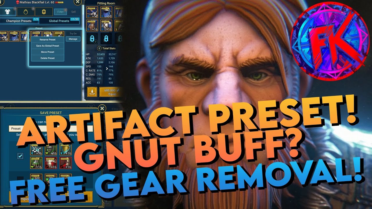 Arshadow Buff Artifact Preset Finally Coming! Potential Gnut Buff? | Raid: Shadow ...
