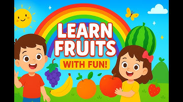 Fruits Name for Kids 🍎 | Learn Fruits with Fun | 3D Animated Educational Video | Bright kids lerning