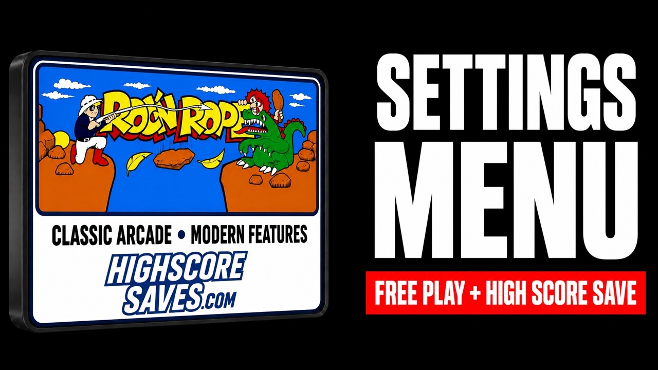 Roc 'n Rope settings menu video