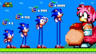 When Tall Sonic REACTING to Fat Amy in Super Mario Bros.