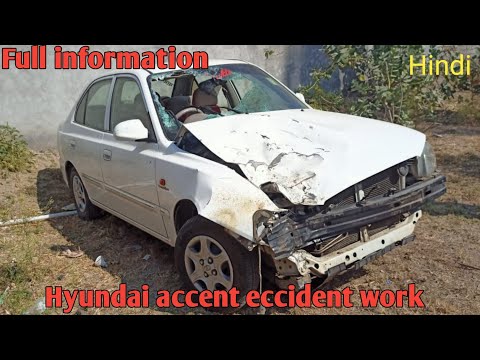 Hyundai accent eccident work repair | Hyundai accent repaint | Hyundai accent restoration