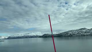 The road to Skjervøy Island, Norway. This trip took place in early April.