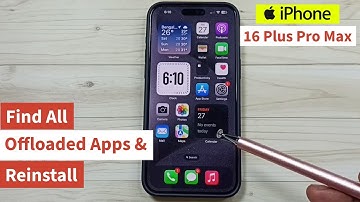iPhone 16/16 Pro Max | How to Find all Offloaded Apps and Reinstall