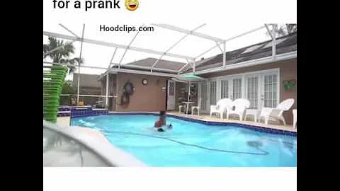 Angry girlfriend throw boyfriend PS4 in the pool!!!prank (gone wrong)