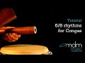 6/8 rhythms for congas-Free tutorial by Michael de Miranda