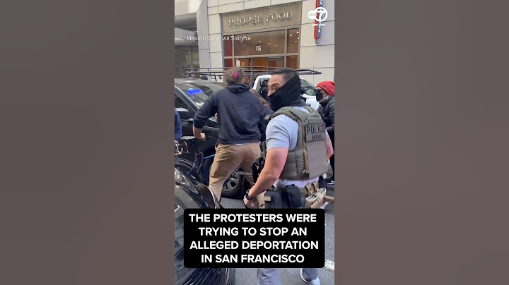 Protesters clash with ICE agents outside SF immigration courthouse, video shows