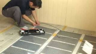 Infrared Underfloor Heating System  Installation