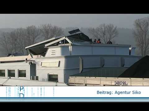 volksfreund shop Frachtschiff in Longuich havariert