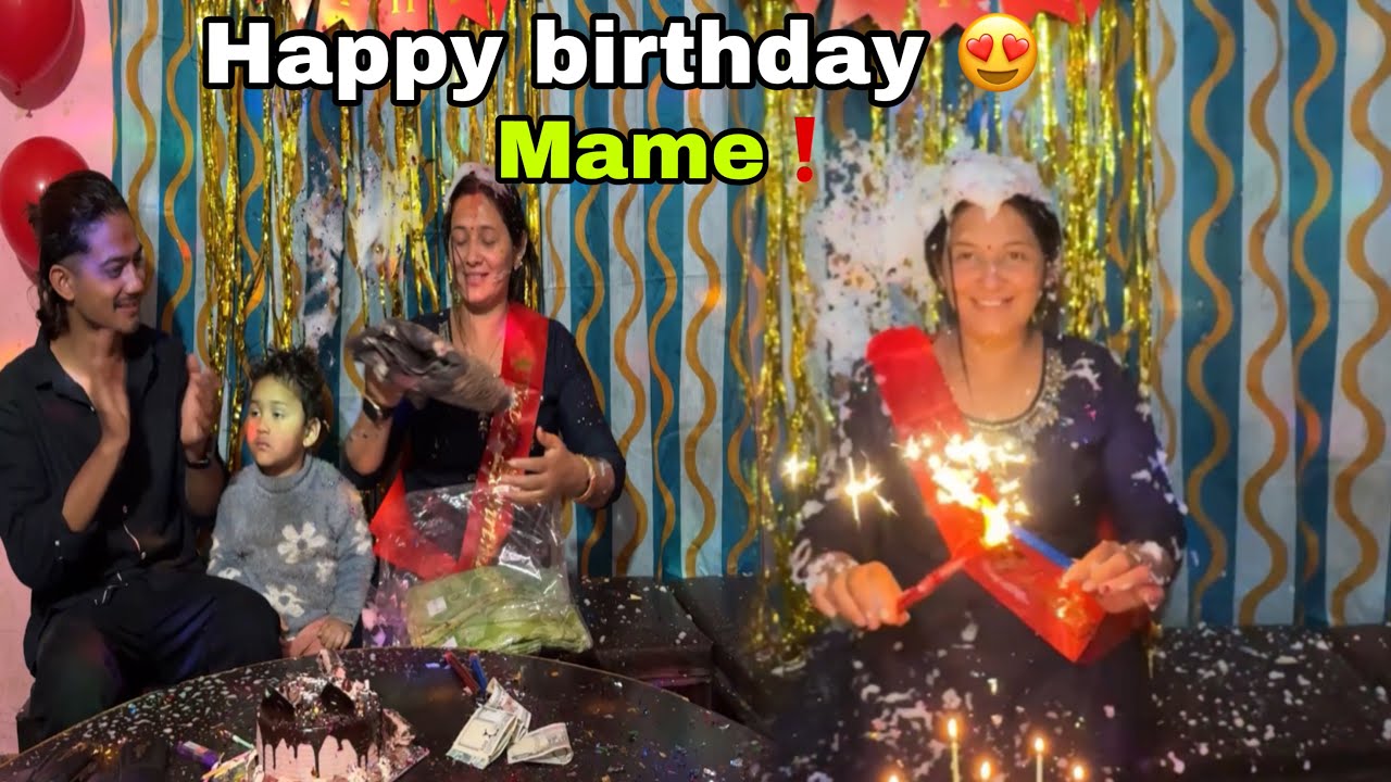 Happy birthday rajni mame😍biggest surprise rajni mame😱