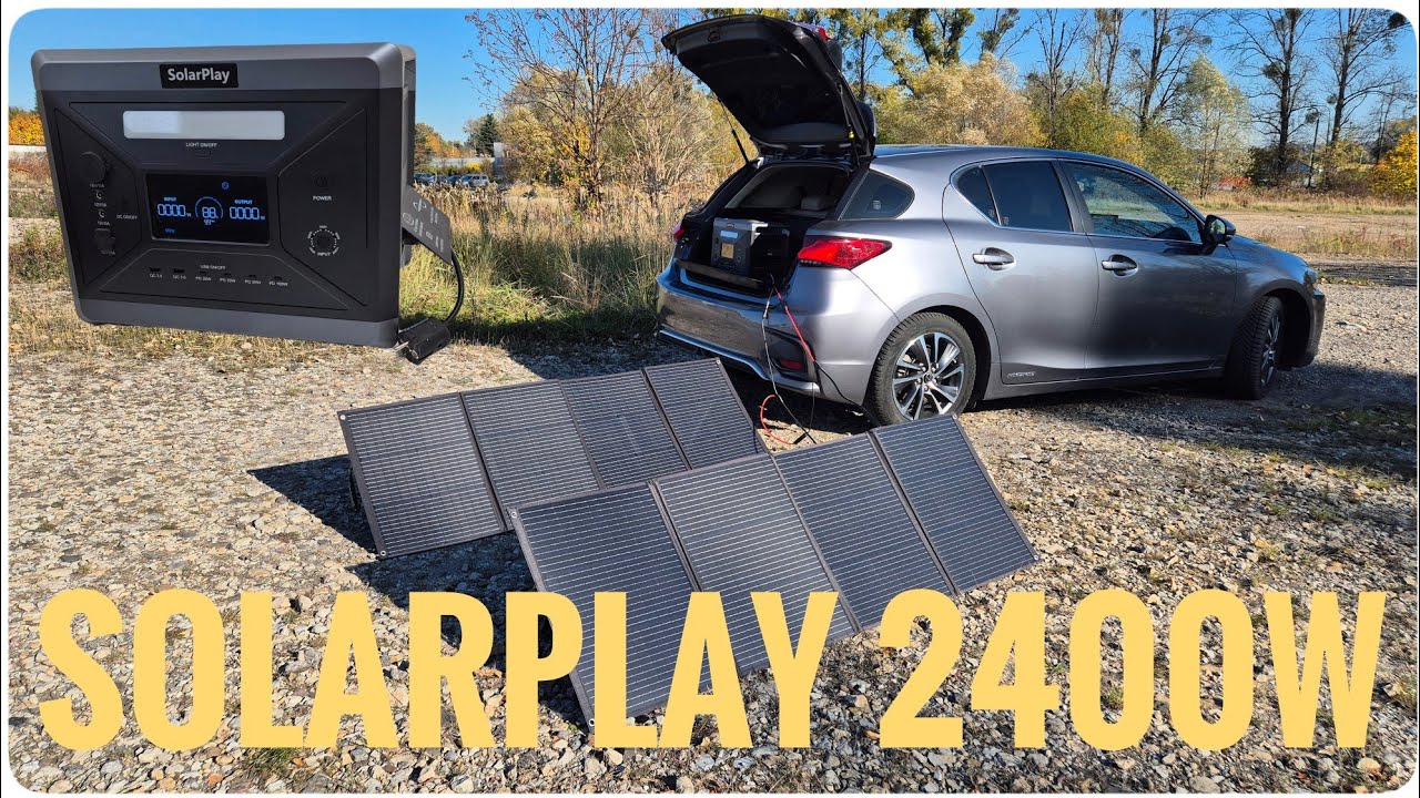 Stacja zasilania - SOLARPLAY,  2400 W,  2160Wh, 230V, czysta sinusoida, powerbank