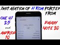 H Rom Note 20 Port with OneUi 2.5 Andriod 10 For Samsung Galaxy 7870 Devices