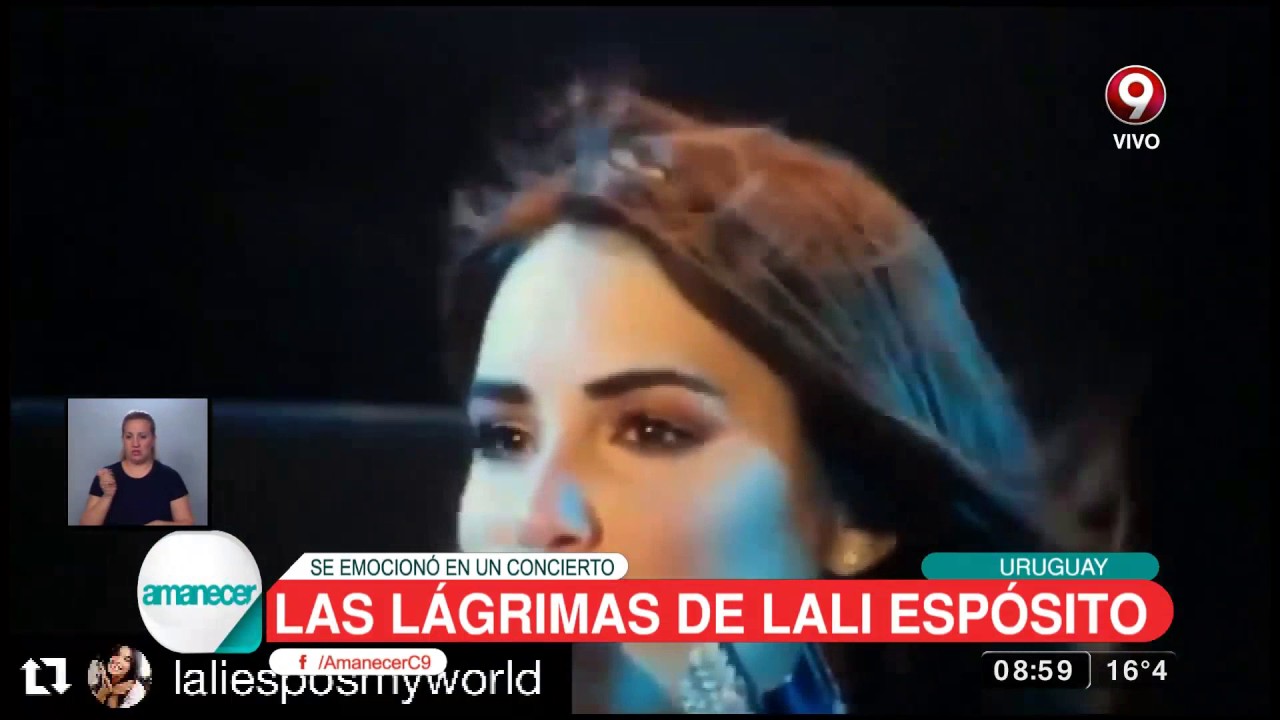 Lali Espósito rompió en llanto y dijo tener el mejor trabajo del mundo