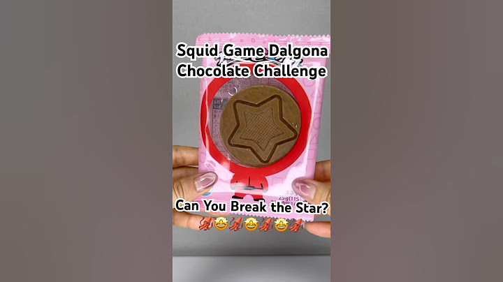 Squid Game Dalgona Chocolate Challenge – Can You Break the Star?