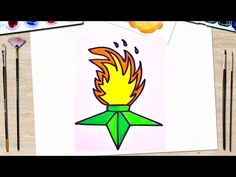 Eternal flame. How to draw a memorial eternal flame.