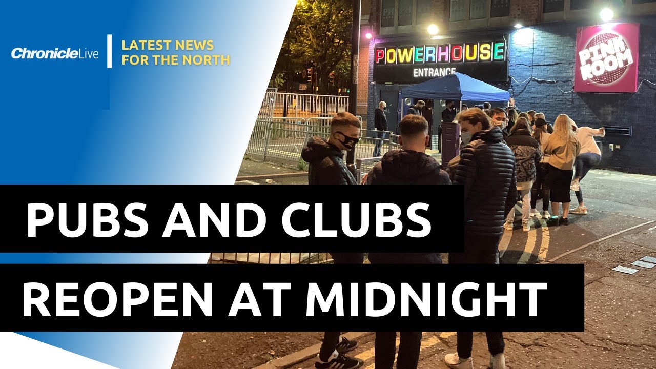 Bars and clubs reopen at midnight as lockdown restrictions ease across