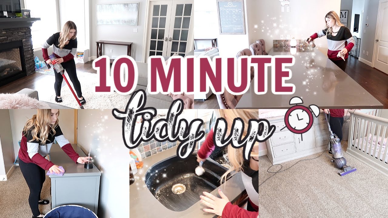 SPEED CLEAN WITH ME  //  10 MINUTE CLEANING MOTIVATION  //  TIDY UP  //  DAILY CLEANING ROUTINE