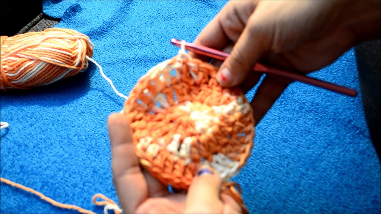 Round Crochet Dishcloth YouTube