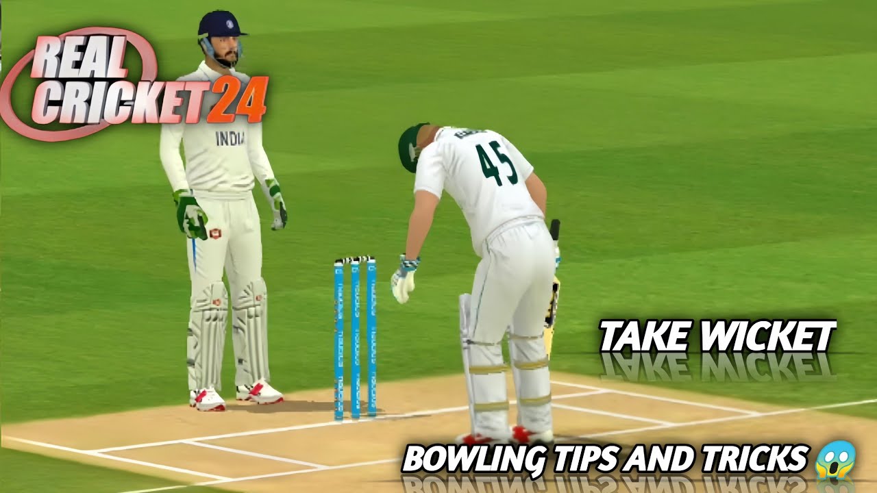 Real Cricket 24 How To Take Wicket In Test Match || Bowling Tips and ...