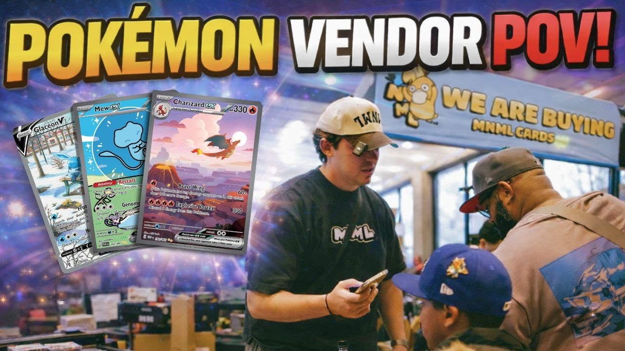 Вид от первого лица продавца на выставке карточек Pokemon | Выставка-ярмарка Pokemon!!