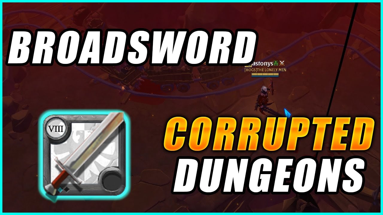 Broadsword build Espada ancha Corrupted Dungeons Albion online