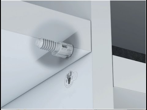 Скрытый полкодержатель с фиксацией SECRET для деревянных полок толщиной от 25 мм,