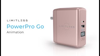 Limitless PowerPro Go Product Animation - Portable Power Bank and Wall Charger